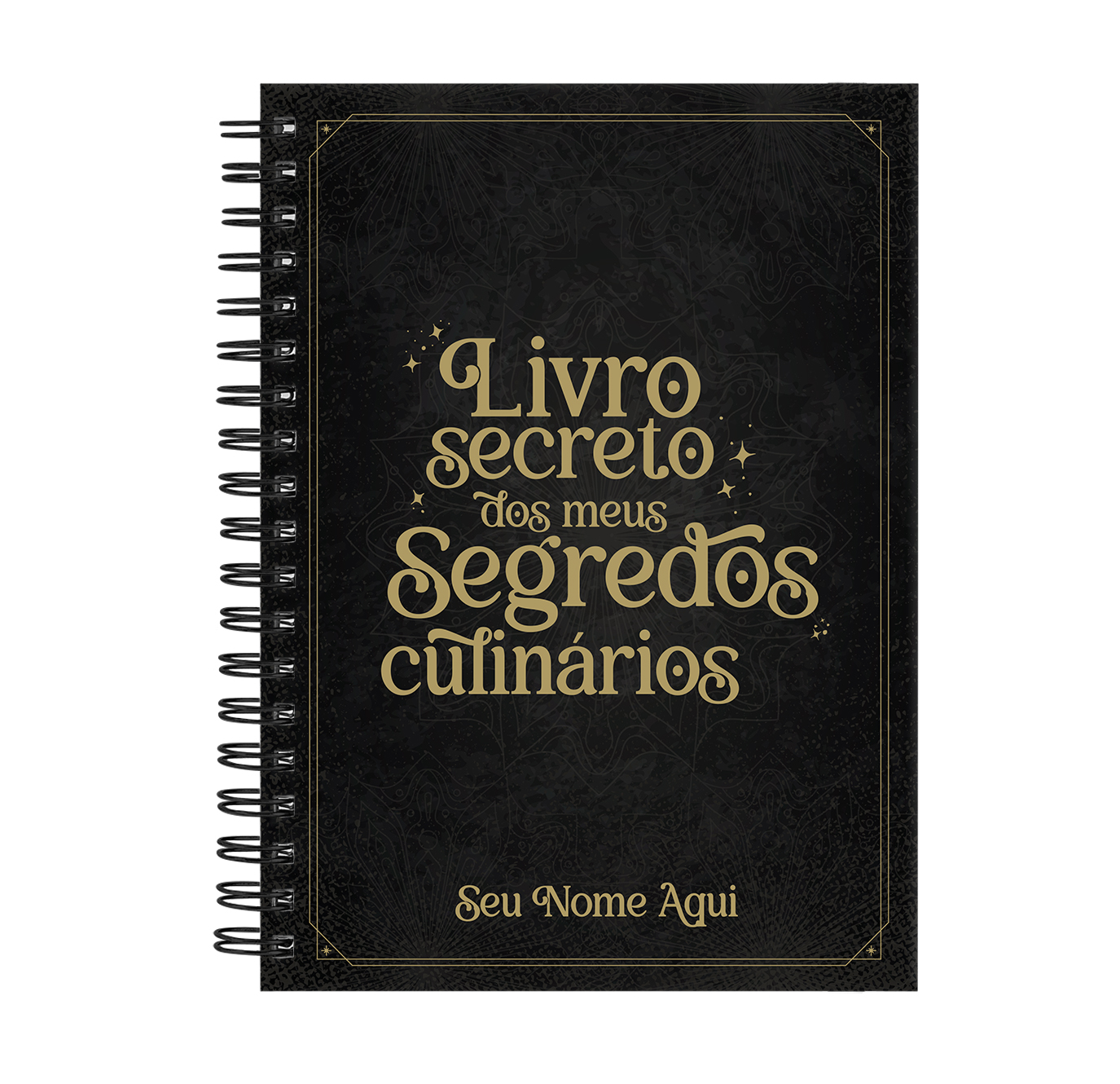Caderno Personalizado de Receitas Secreto Segredos