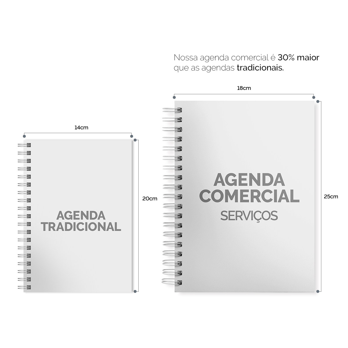 Agenda Personalizada Comercial Depiladora Crespo Verde 18x25