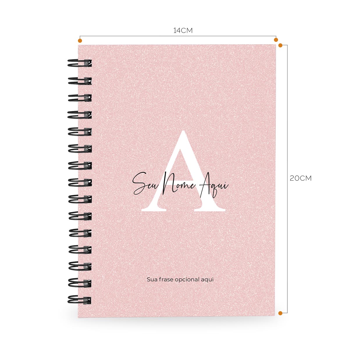 Caderno Personalizado Areia Sand Rosa